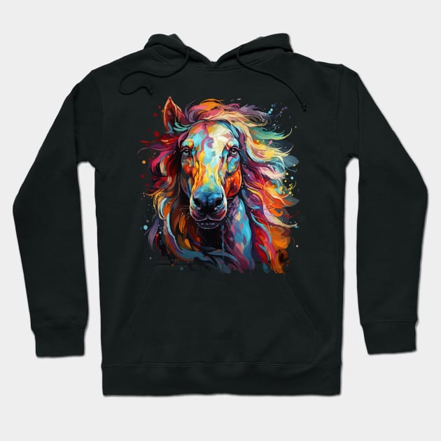 Horse Rainbow Hoodie by JH Mart